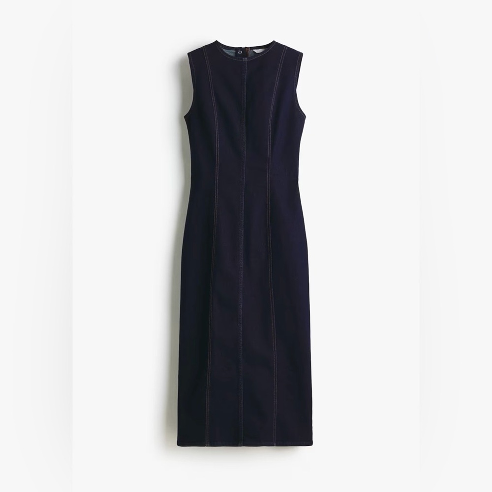 SLEEVELESS DENIM DRESS